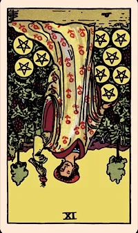 The Card Of The Day The Nine Of Pentacles Reversed Elliot Oracle Tarot Card Readings