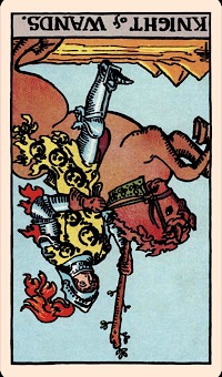 Kartu Hari Ini: The Knight of Wands (Terbalik) — Elliot Oracle - Pembacaan Kartu Tarot