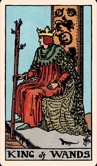 King Wands (Upright) Tarot the Day — Elliot Oracle