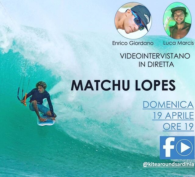 Stasera alle 19 video-intervistiamo in diretta MATCHU LOPES 💪🌊🏄🏻&zwj;♂️ seguiteci sulla nostra pagina Facebook e interagite con delle domande! #celafaremo #kiteboardingzone #kiteboarding #kitesurfing #surfing #andratuttobene #surfinglife #firstpo