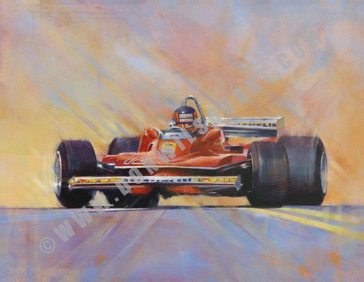 Poster Autosprint Gilles Villeneuve Ferrari F1, Neuf Et Dispo