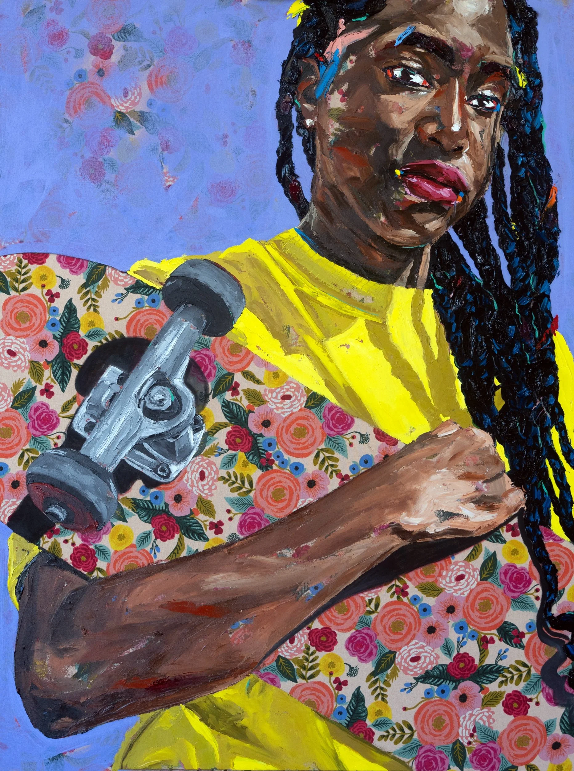  Megan Lewis is a professional multidisciplinary illustrator. Known for her bold colors and wearable brand Blk Women Period, Lewis utilizes various mediums to create works of art that focus on stories that reflect a critical view of social, historica
