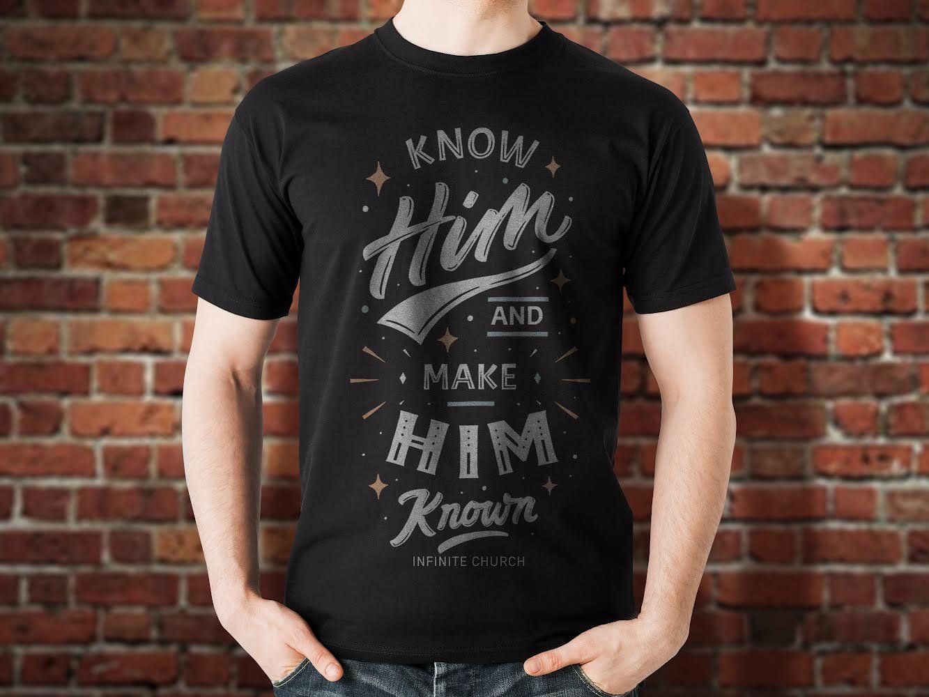 en kop hav det sjovt Isse Know Him and Make Him Known T-shirt — Infinite Church