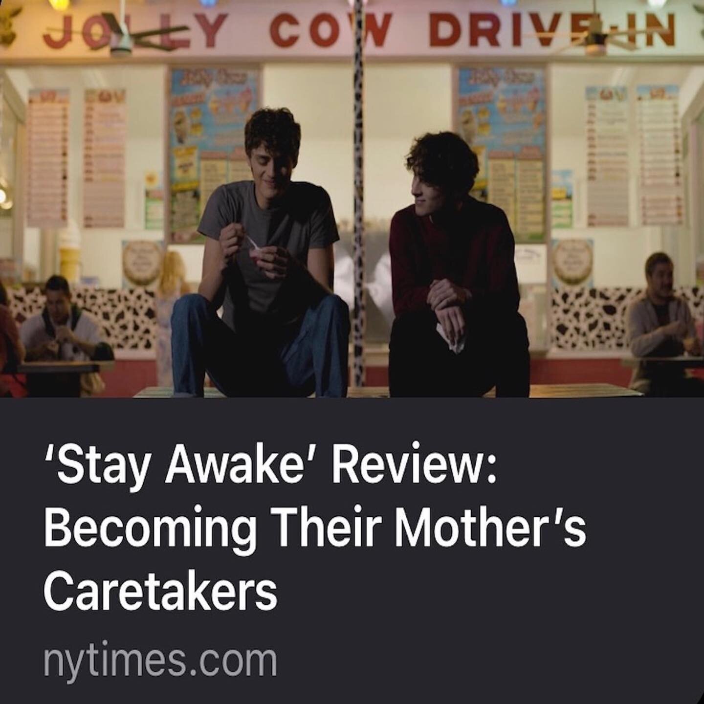 Hoping for some upcoming local screenings for STAY AWAKE, which filmed in the region. #jollycowdrivein 

#Repost @jamie_sisley
・・・
&ldquo;Oleff, Argus and Metz succeed in depicting both the frustrations and the compassion associated with caring for r