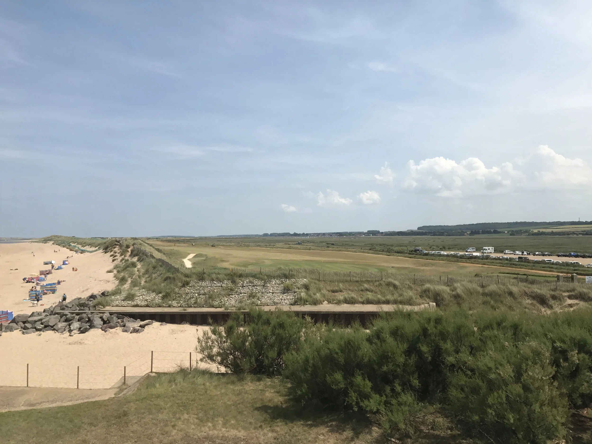 Beach, dunes & fairway at Brancaster