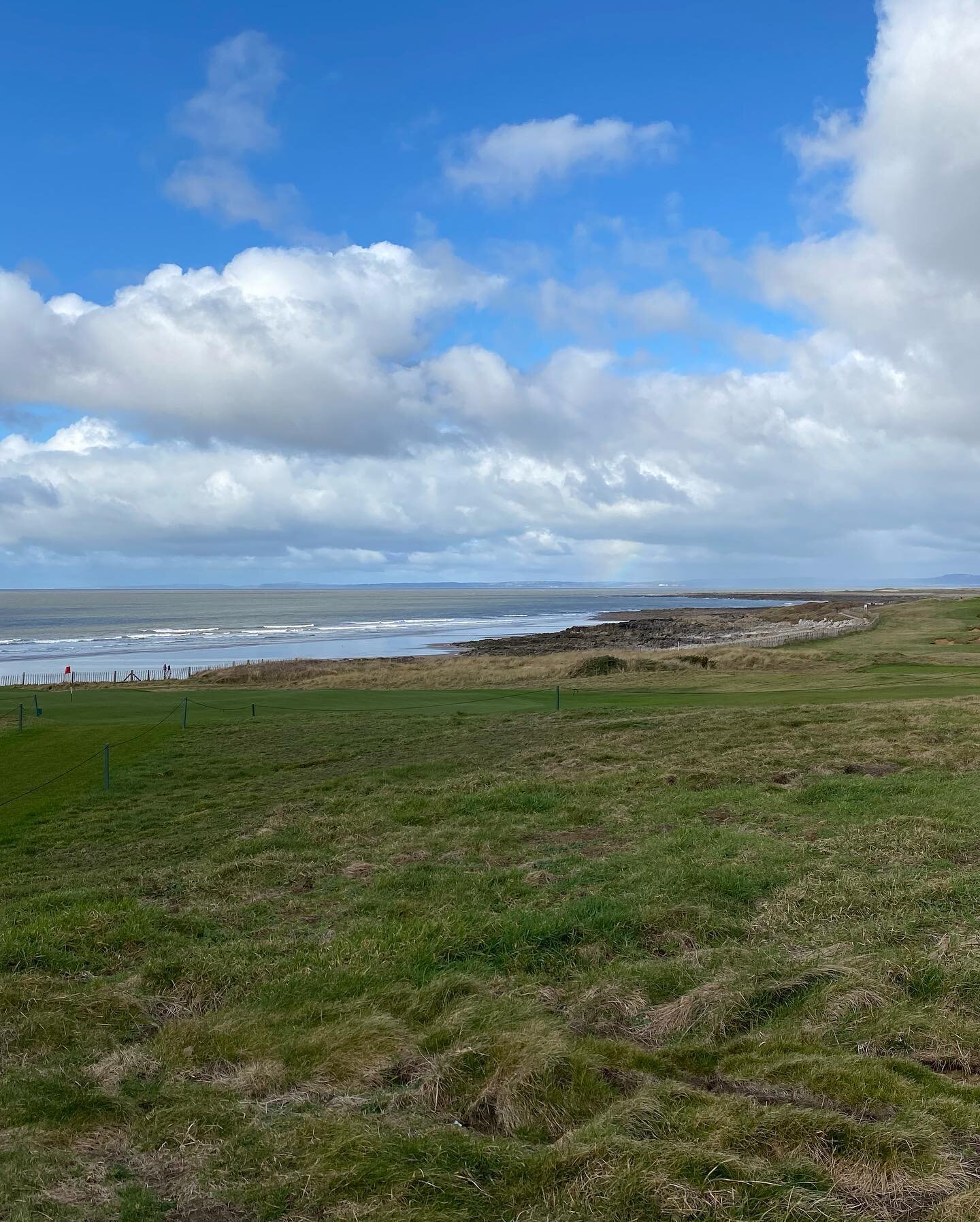 Royal Porthcawl. Always a pleasure to play here. Sunshine interspersed with lacerating icy rain. I do like the extra definition work on the higher holes which brings out their subtleties on the less linksy side of the course. Great test of golf.