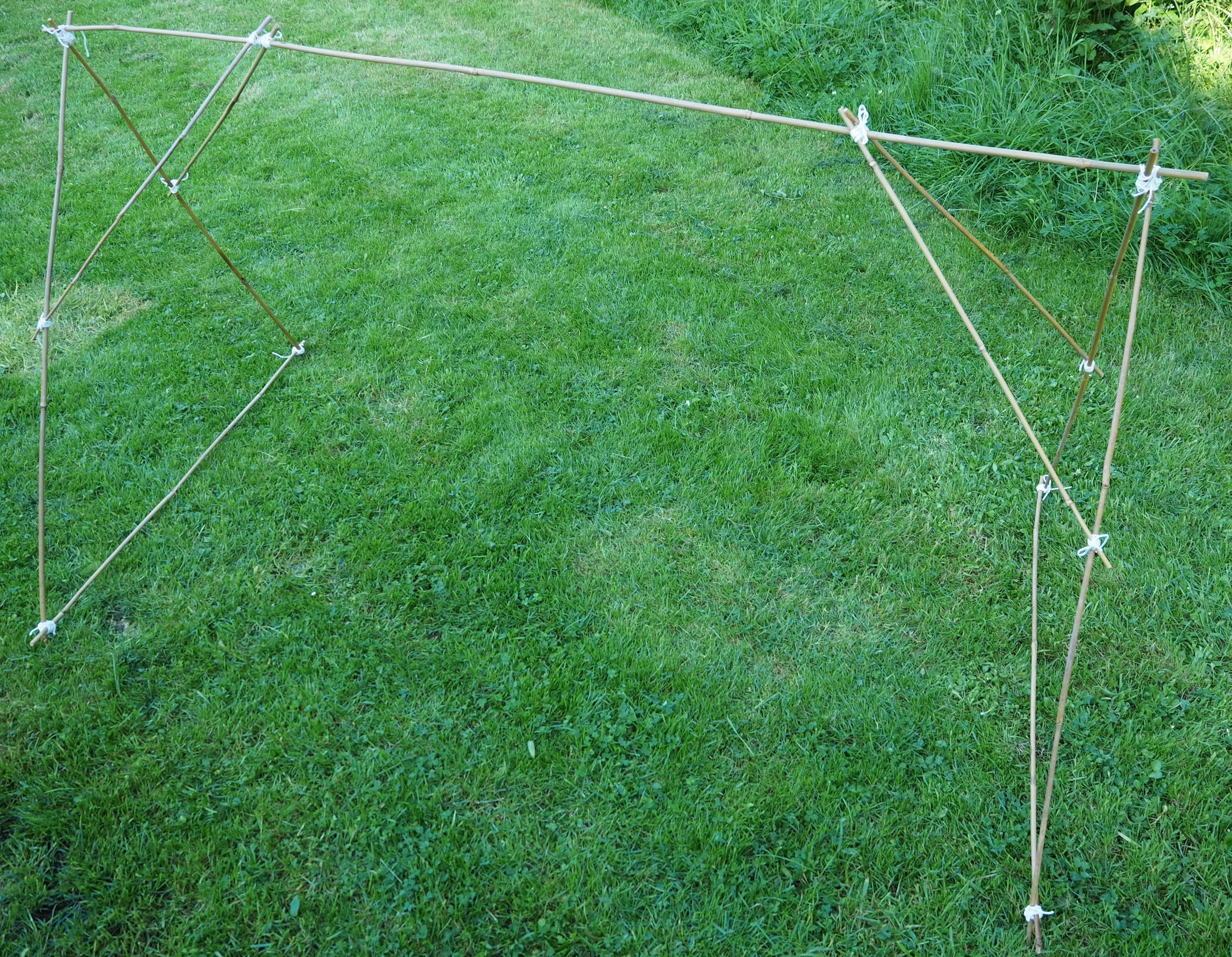  Your frame for your structure should now look like this.  