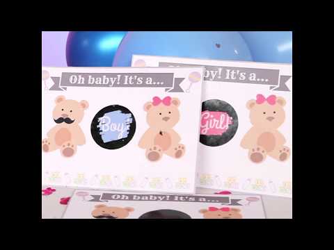 DIY Gender Reveal Scratch Off 