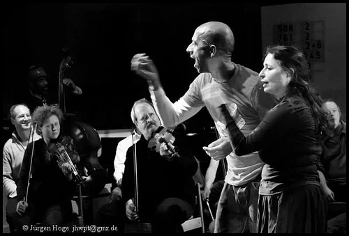With Improvising Orchestra, Wuppertal, Germany, 2009