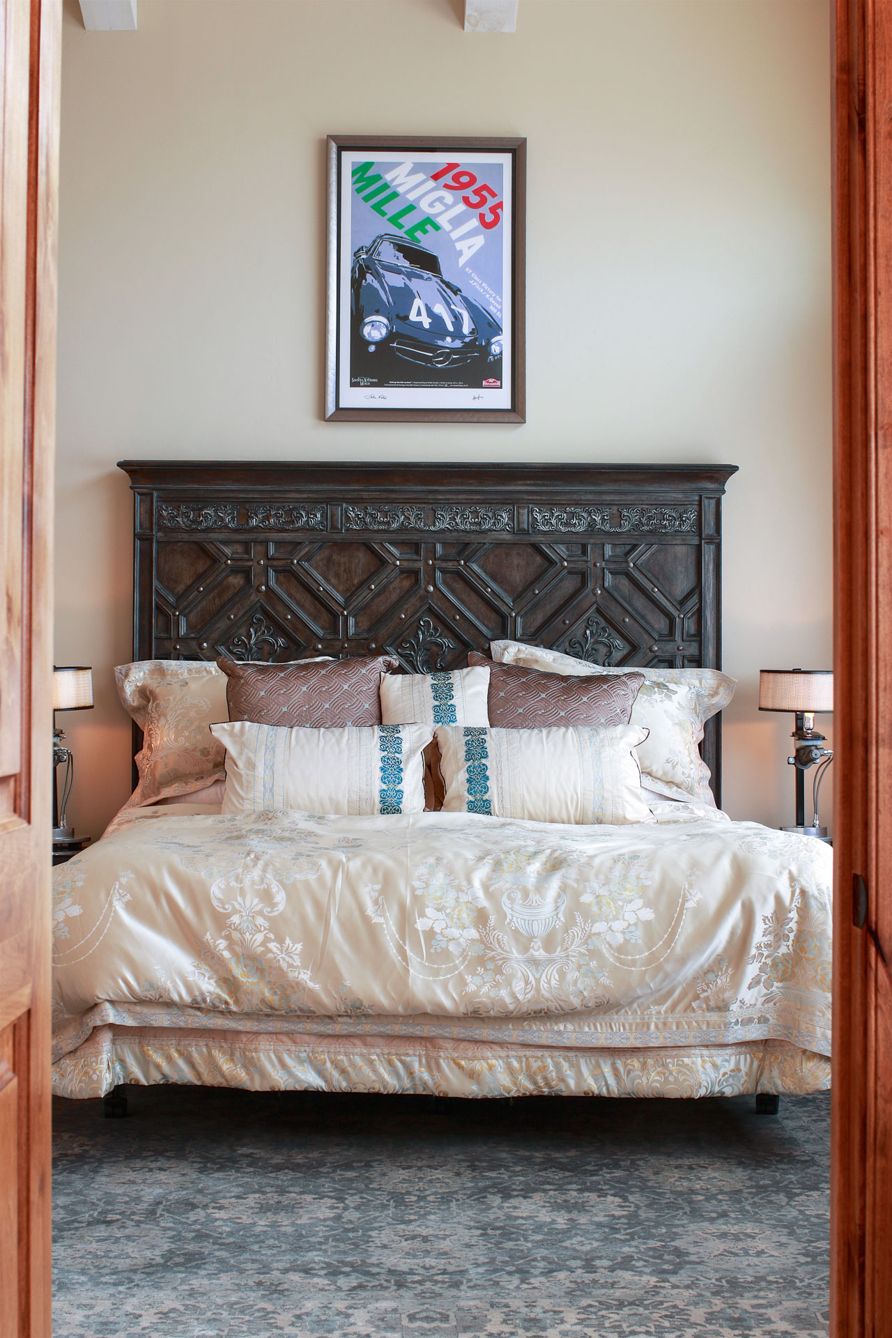 Views, not only inside by outside, make this master suite that much more luxurious.