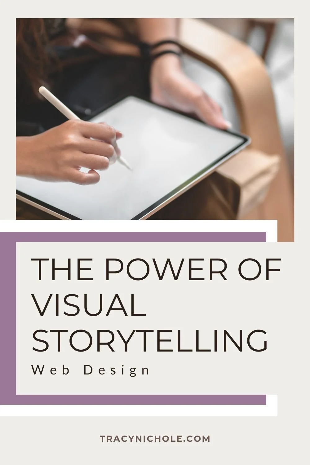 blog post about the power of visual storytelling in website design