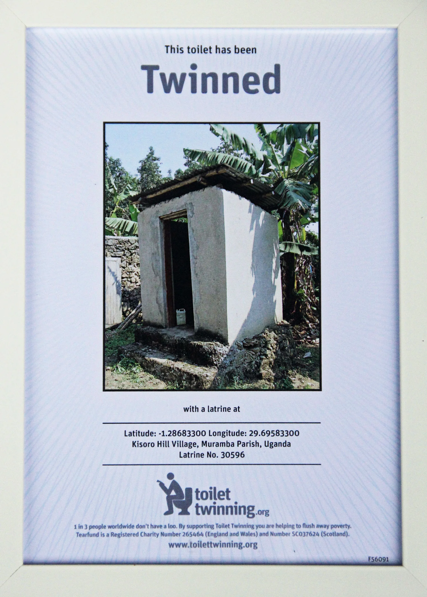 Toilet Twinning Certificate