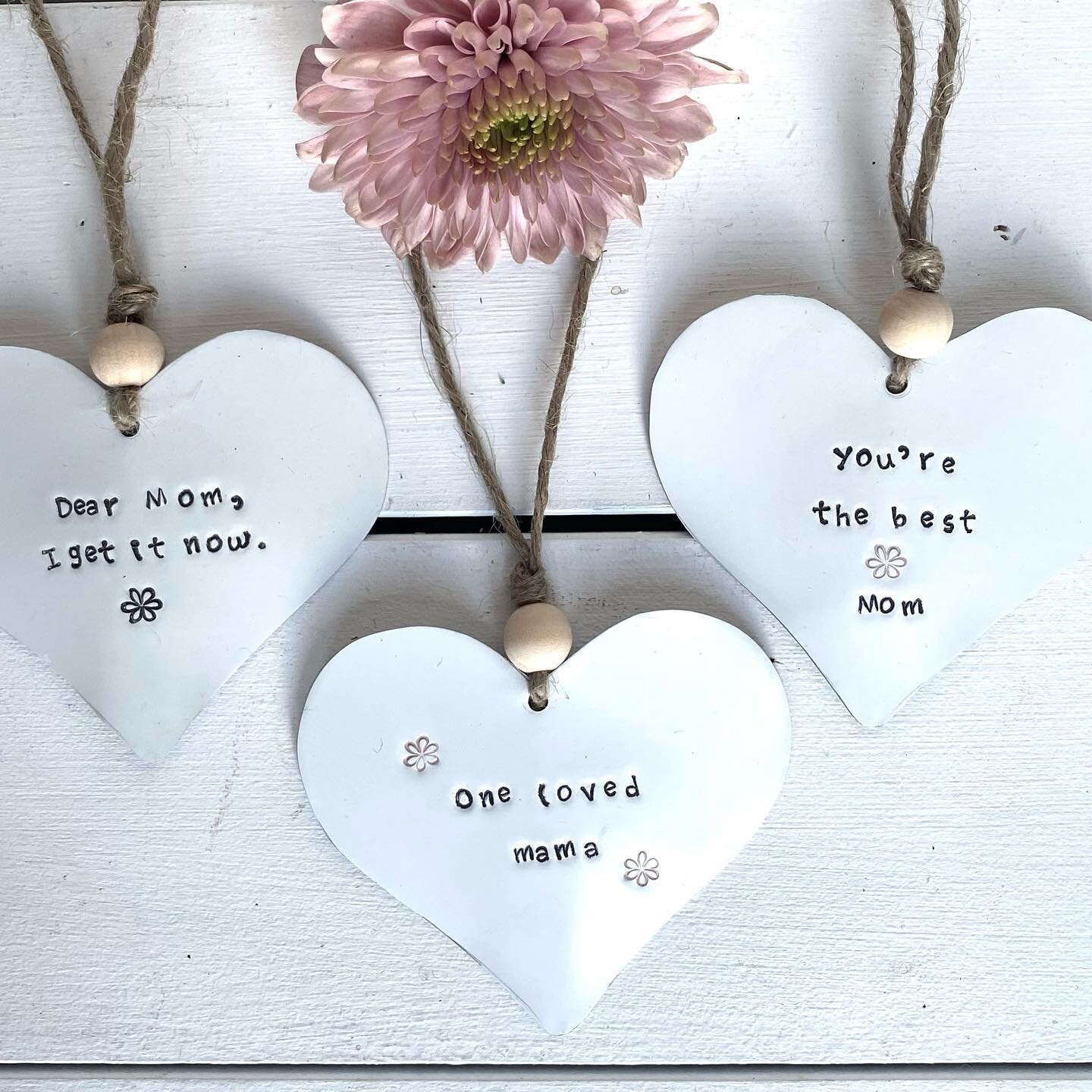 If you can&rsquo;t be together on Mother&rsquo;s Day send one of these little keepsakes in a card to remind her of how special she is to you. They are lightweight &amp; fit perfectly in an envelope. #mothersday #mothersdaygift #yegmaker#keepsakes #ti