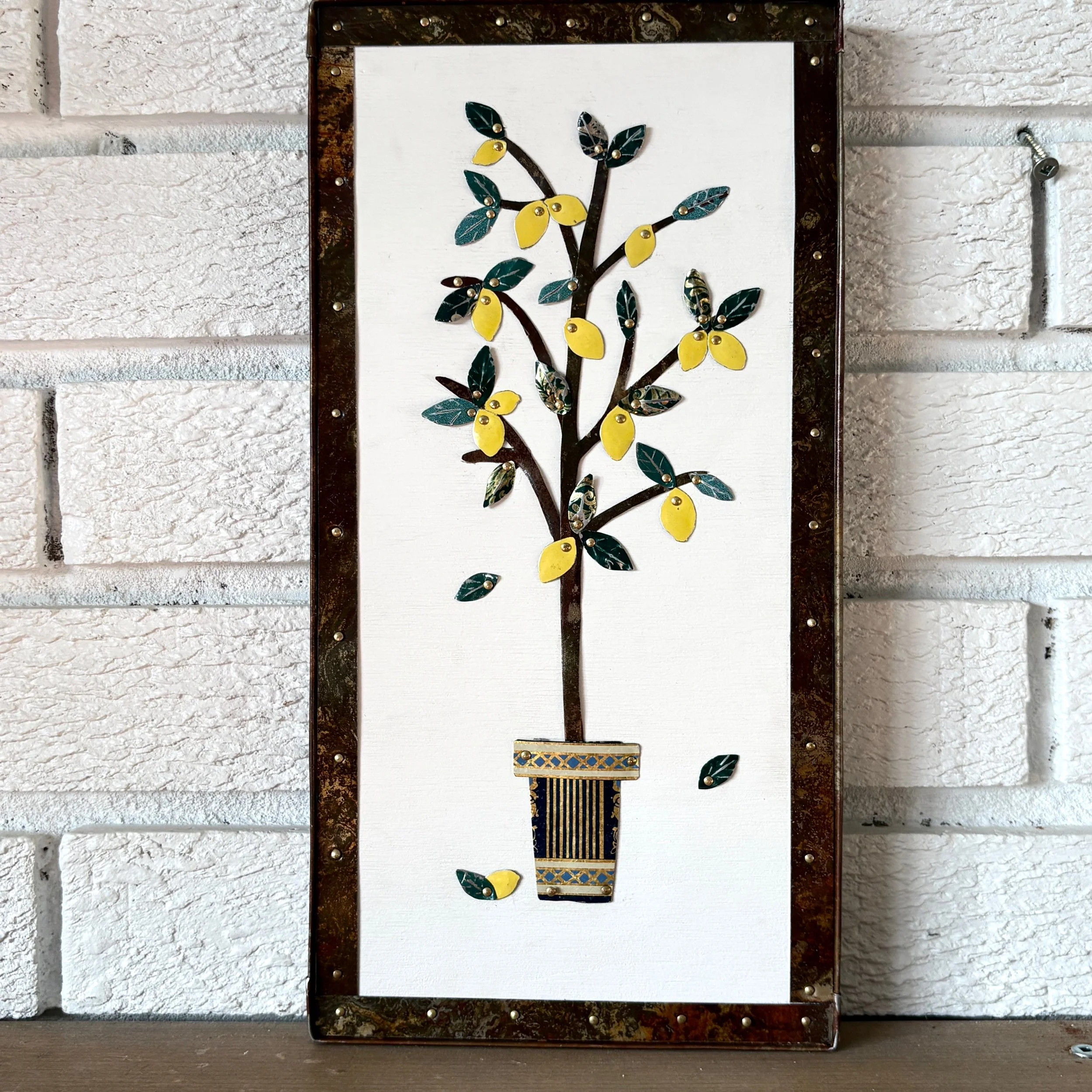 Lemon Tree – Original Tin Wall Art