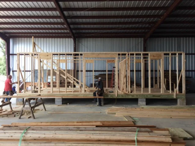 It begins taking the classic farmhouse shape with each additional wall. 