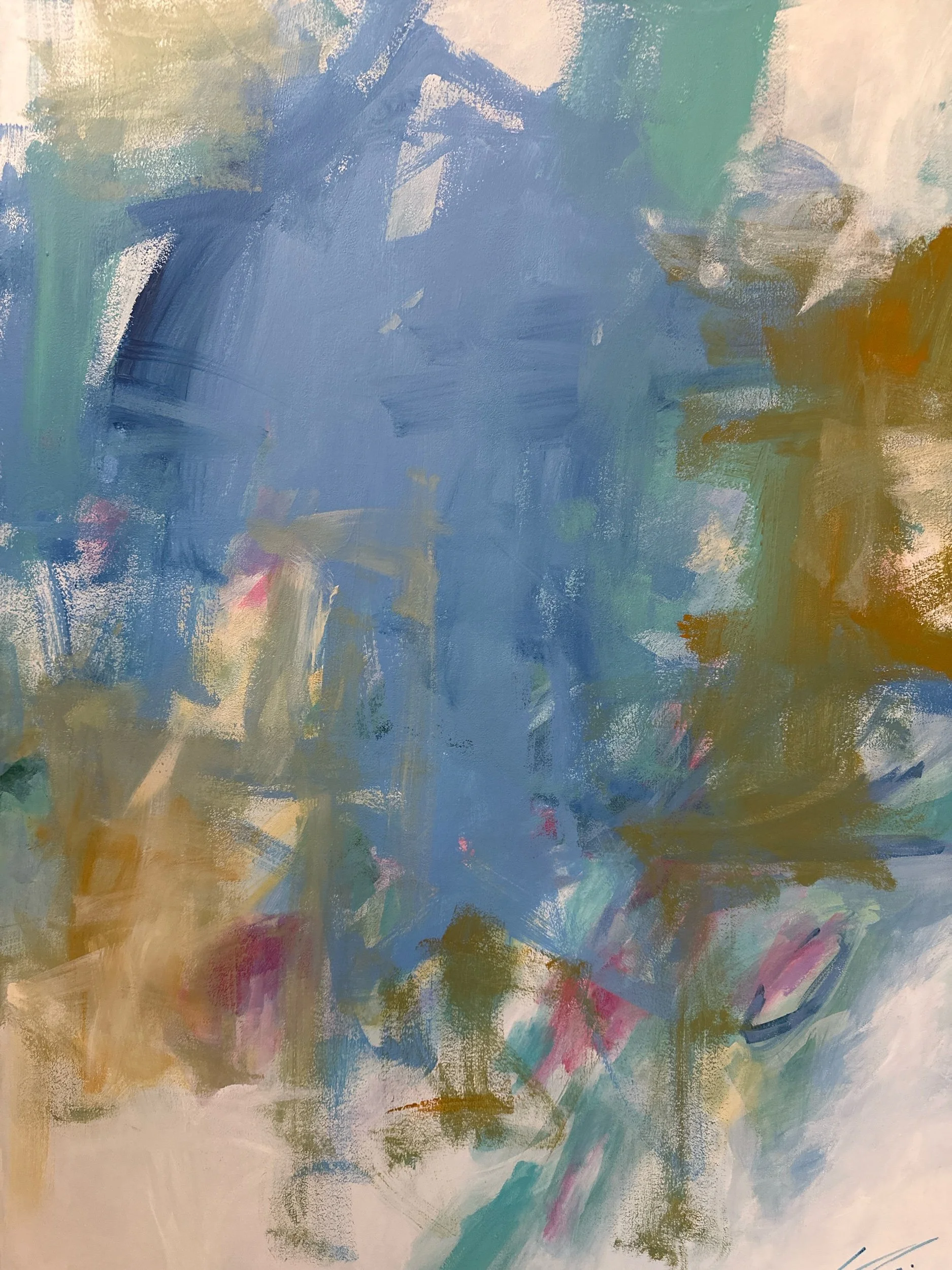 Part of a Diptych   “Diptych in Blue