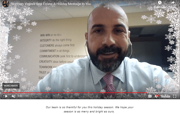 A Holiday Message to You