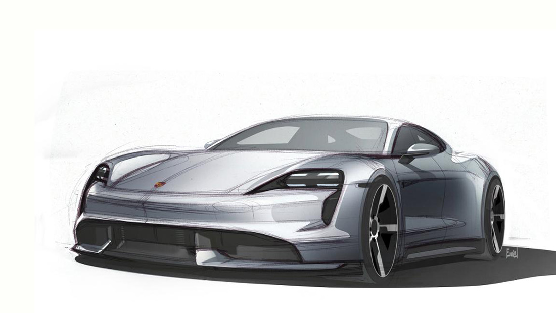 Porsche has released more photos of the Taycan