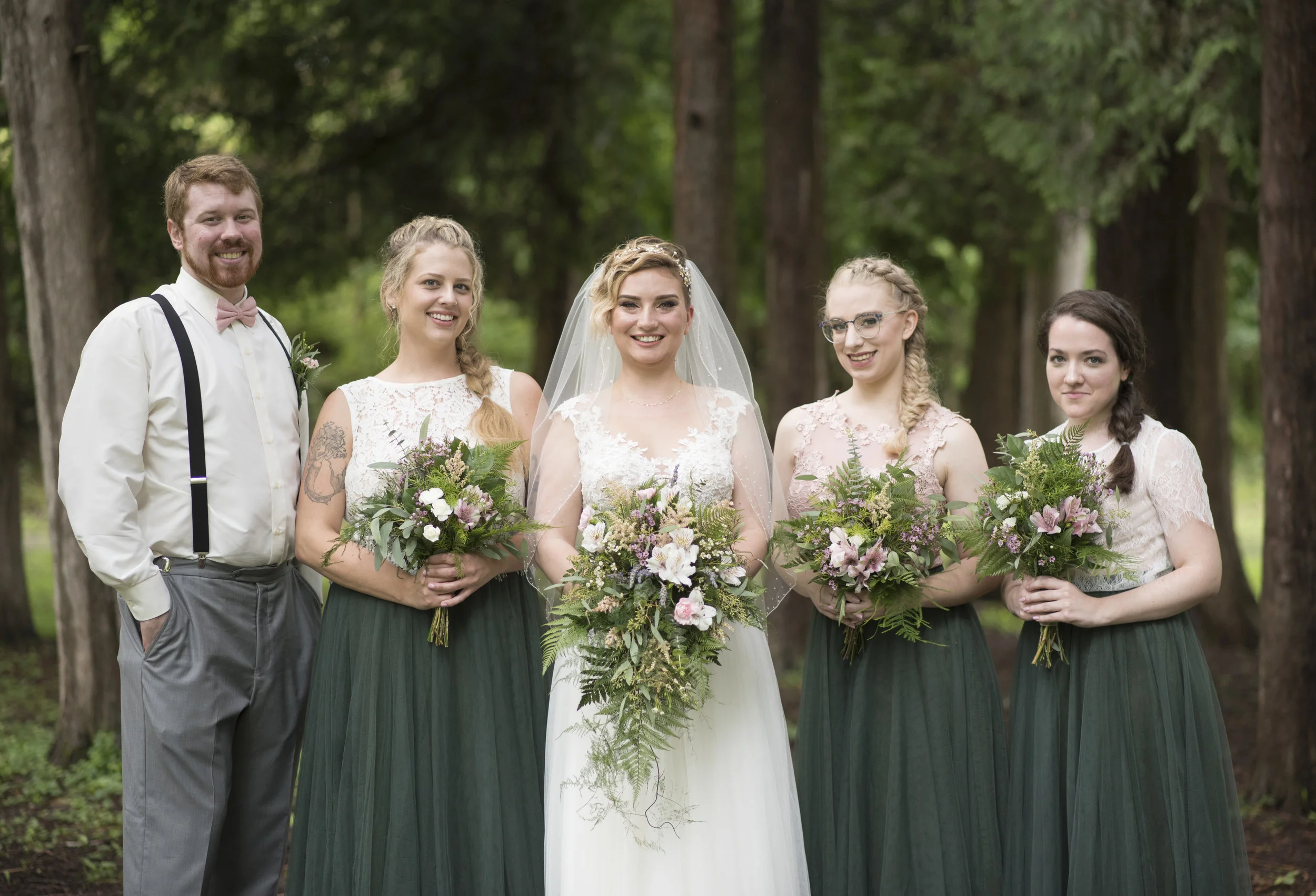 boho forest wedding in upstate NY