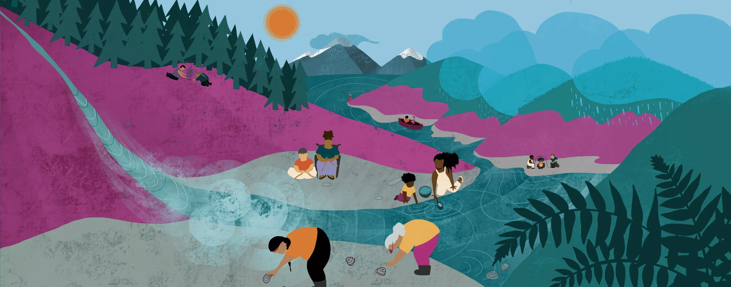 Digital Illustration for Pride Foundation Gratitude Report | 2022