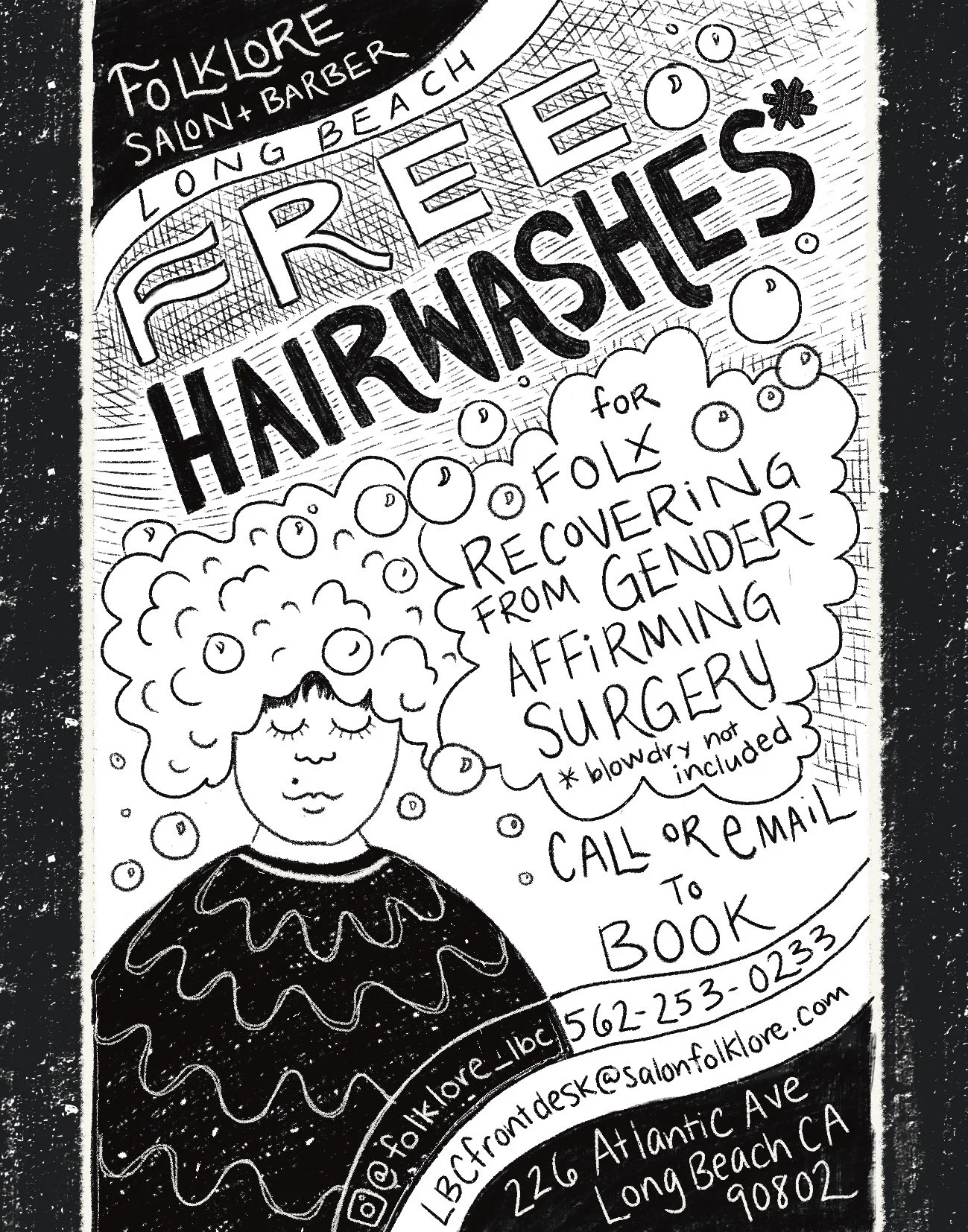 Commission for Folklore Salon and Barber | Digital Illustration | 2023