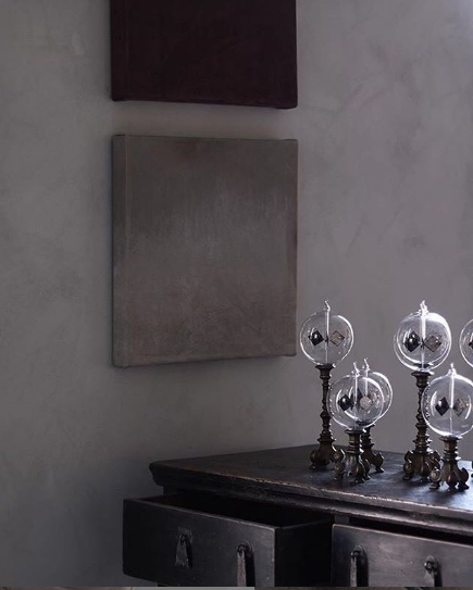 Clean no. 1 in three colours: Nougat, Burgundy and clay. Hanging at Perspective Studio, Sweden