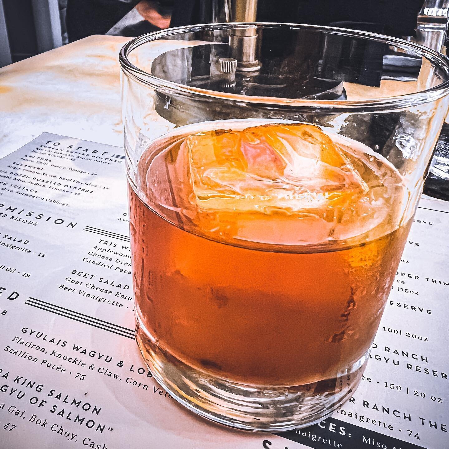 When regular Bourbon isn't enough, try the House-infused Hazelnut, Luxardo, and Orange Bourbon that @chefaustinsimmons concocted at @triswoodlands. Plus fun conversation about the North Houston Llama Park...I mean, North Houston HORSE Park!