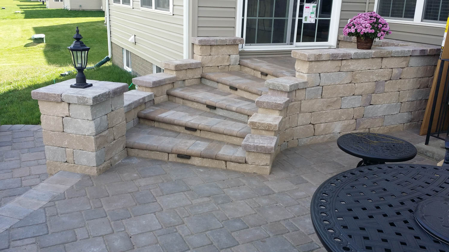 Stone Steps J Gonzalez Construction Patio In Glen Stone Steps J Gonzalez Construction