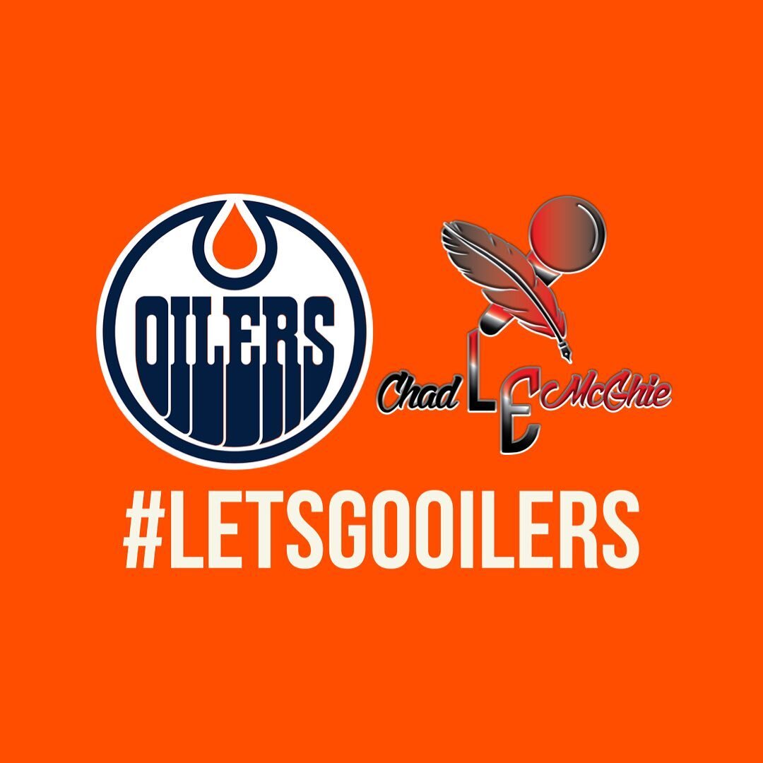 Not an official partner, and I have no good reason to be - I&rsquo;m a fantasy author and rapper who barely knows how to stop on skates. 

Still, I had to make it known where my loyalties lie. 

#LetsGoOilers #hockey #nhl #hockeyfan #chadlemcghie #ed