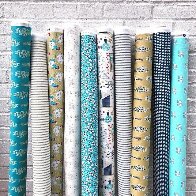 All of the blues :). π Homestead Life π
.
π In stores  April 2020 π
#windhamfabrics
#ilovequilting 
#quiltfabric