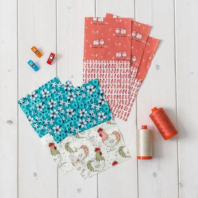 If someone had told me back when I was making my first quilt that someday we would be styling quilt blocks and thread for photos to post online, I’d have said “ What’s online?” . π π Homestead Life π in stores April 2020 π