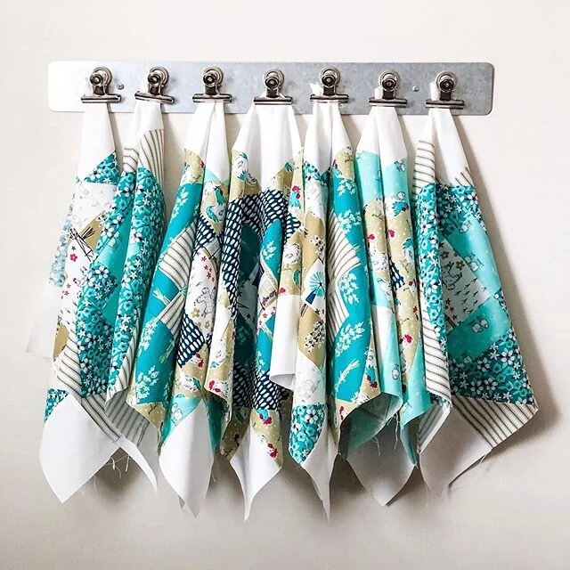 It’s not a quilt top yet, but it’s not nothing π. Every stage of making a quilt is so satisfying.  Do you stop, admire and handle your quilt blocks?  Or rush right in and sew them together?  I absolutely cannot wait to get this Meadowlan