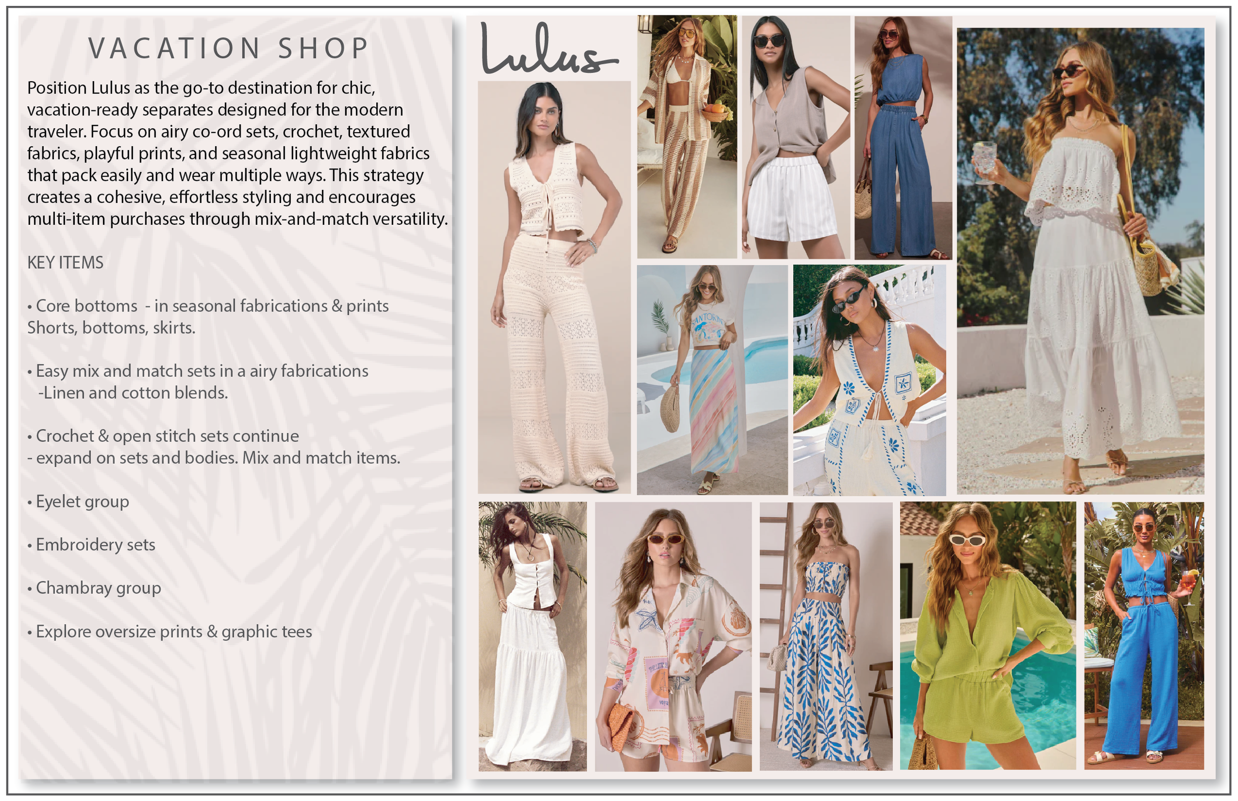  Lulus Summer 2025 Product Strategy Vacation Shop 