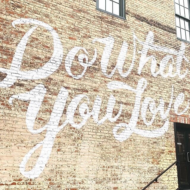 We are going on a short break but in the meantime we'll leave you with this inspirational mural &amp; sentiment in the spirit of all the Sign Painters.
.
See you all soon!
.
.
.
#designinspiration #dowhatyoulove #businessbesties #designbusiness
