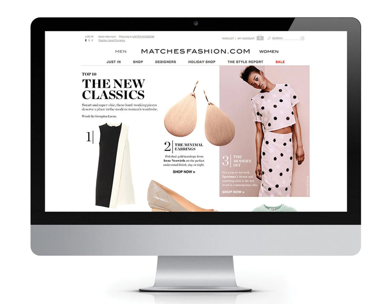 Trend and fashion week landing page