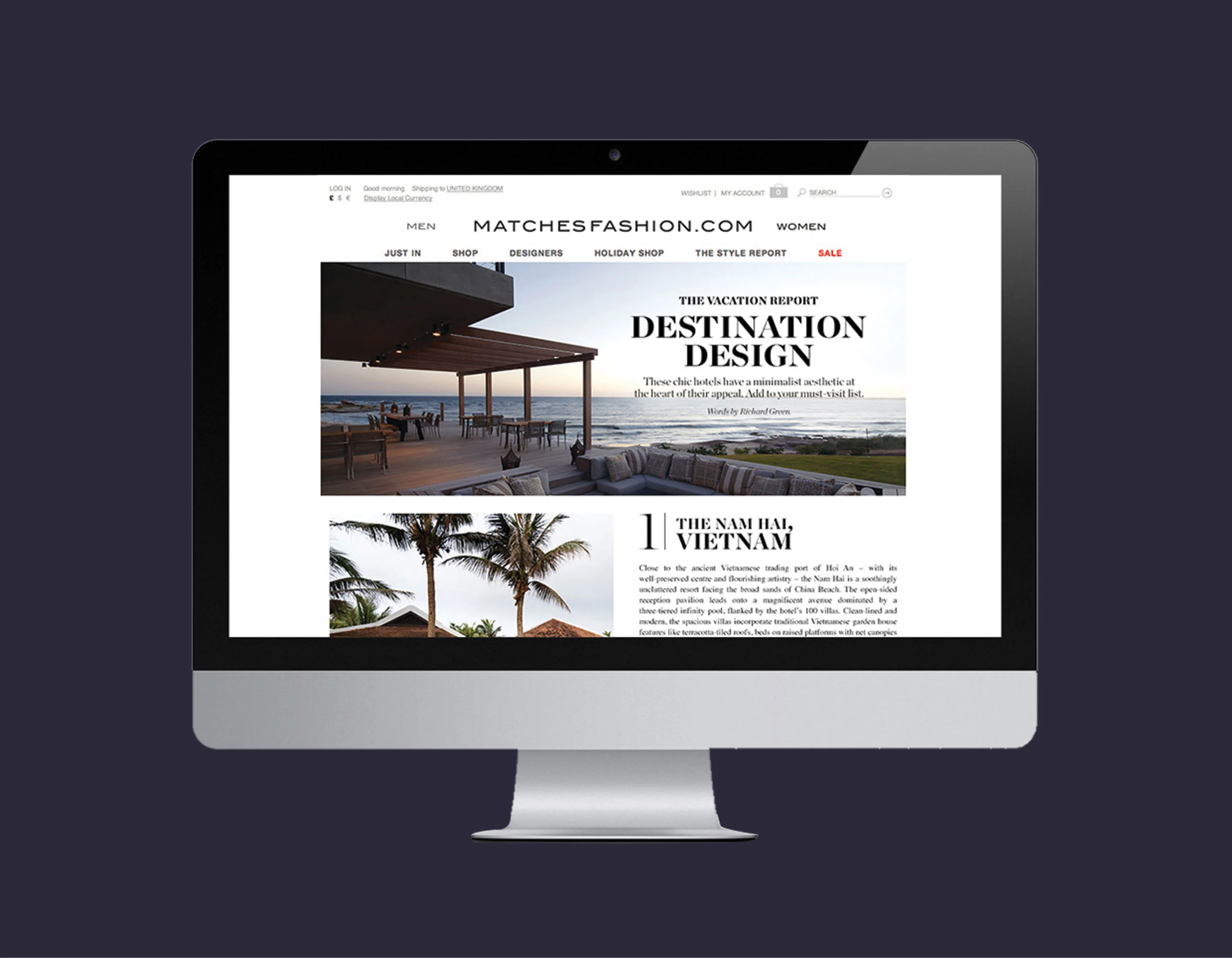 Desktop editorial content
