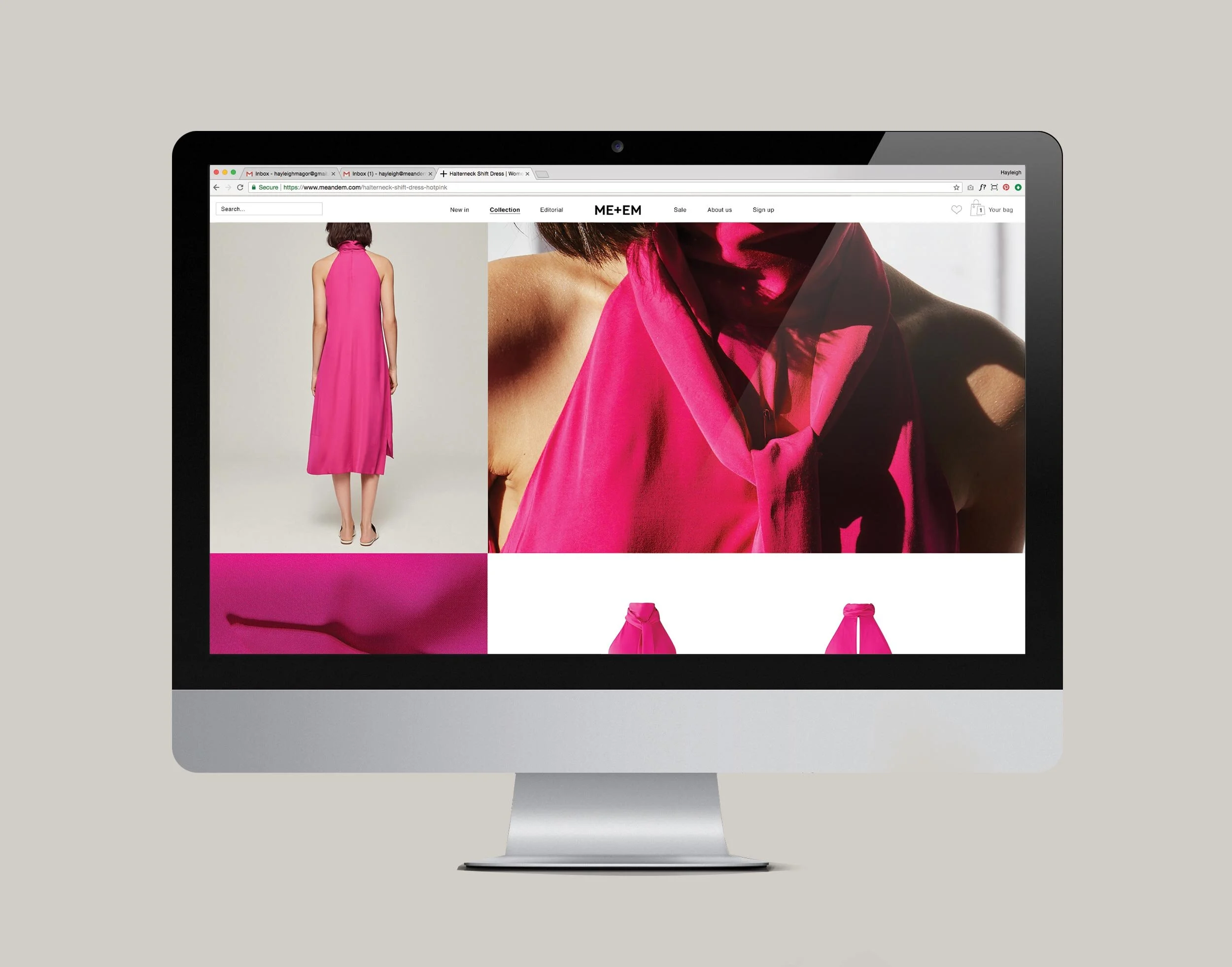 Product display page