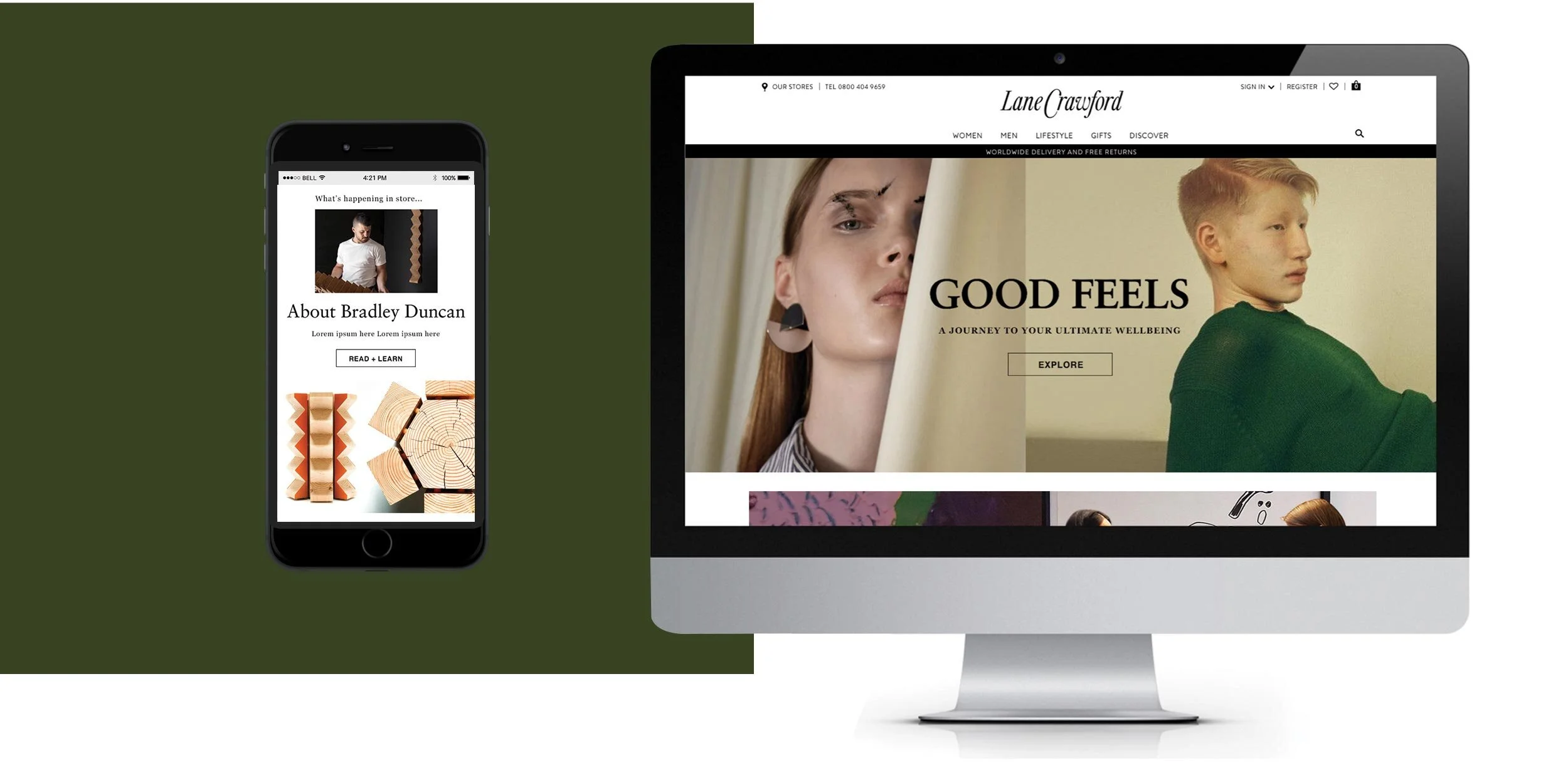 Desktop homepage
