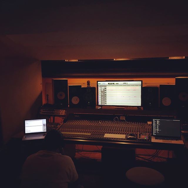 @wilburworldwide listening to mixes for the album last night! So close to the finish line.