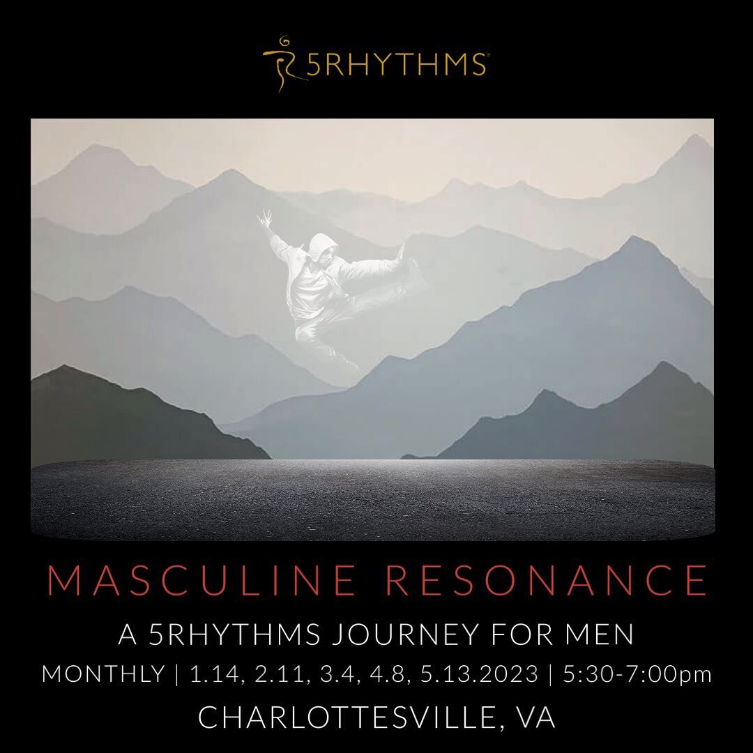 First class this Saturday!
In this monthly class for men, we will try on the many shapes of the masculine we have each absorbed and practiced, tapping our body intelligence to sift through and move the stories and patterns, and distilling the essence