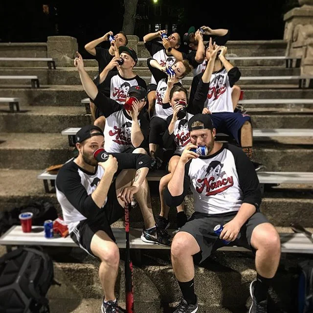 The Nancy&rsquo;s finished off the season at 1-6 with 210 beers consumed in regular time. Not bad, not bad. #teamworkmakesthedreamwork #PBR