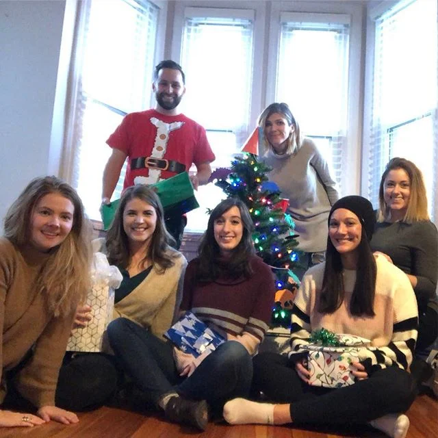A very blurry and slightly out of focus improper gift exchange! #improperbostonian #IBopeninggifts