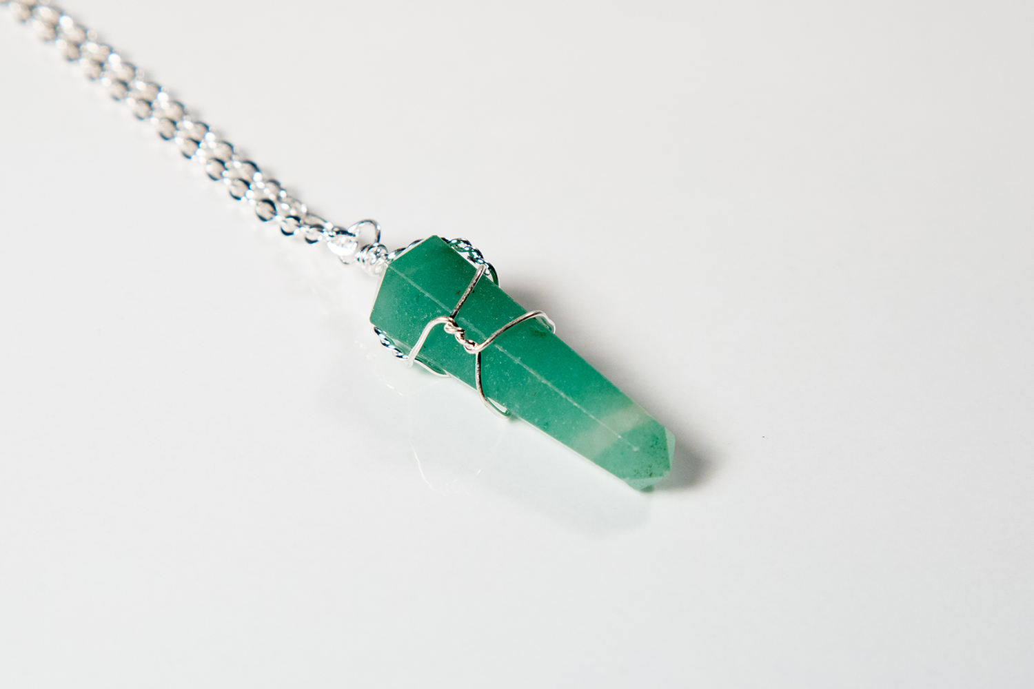 Aventurine Wire Necklace