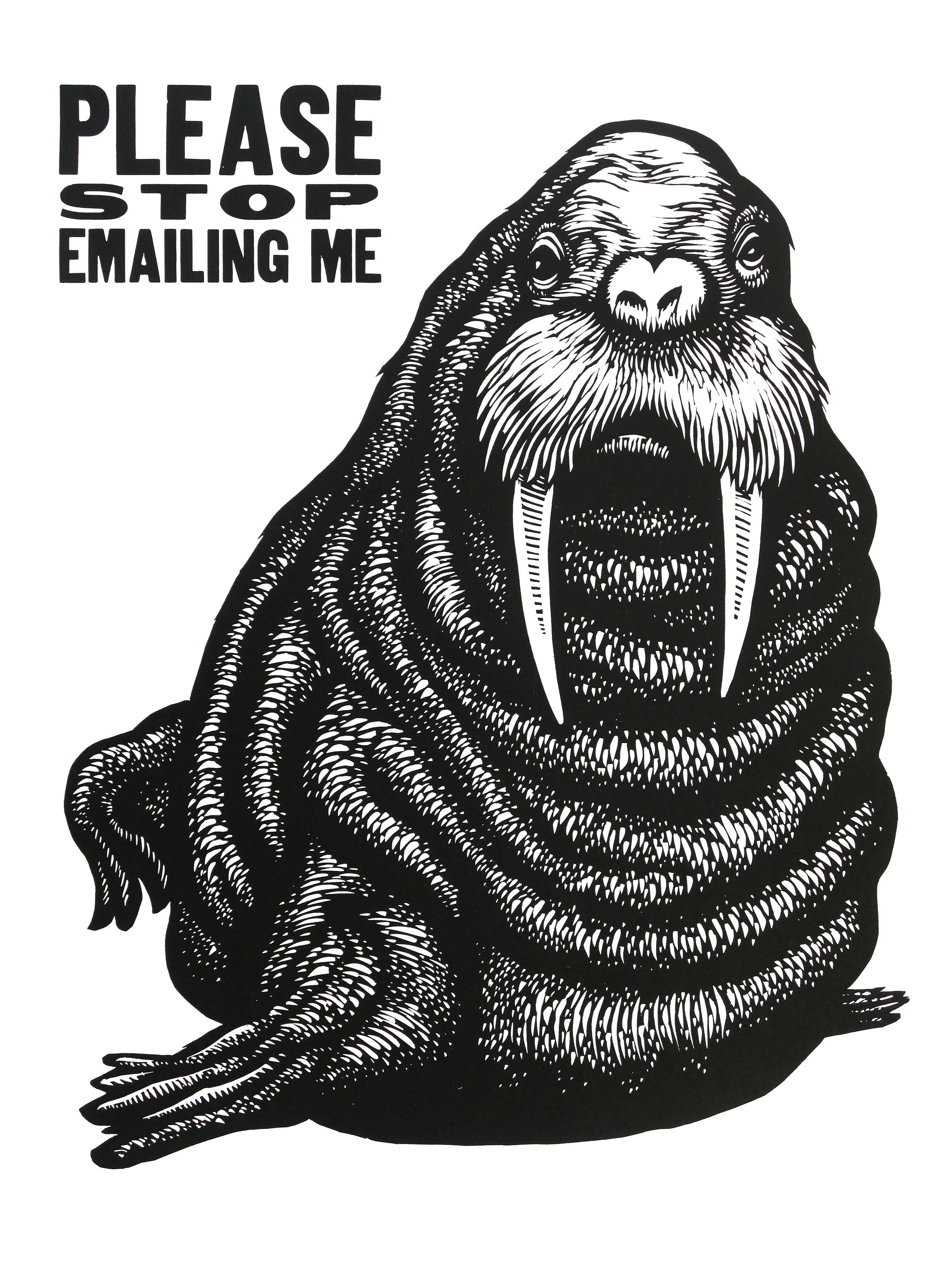 18" x 24" woodcut/letterpress print