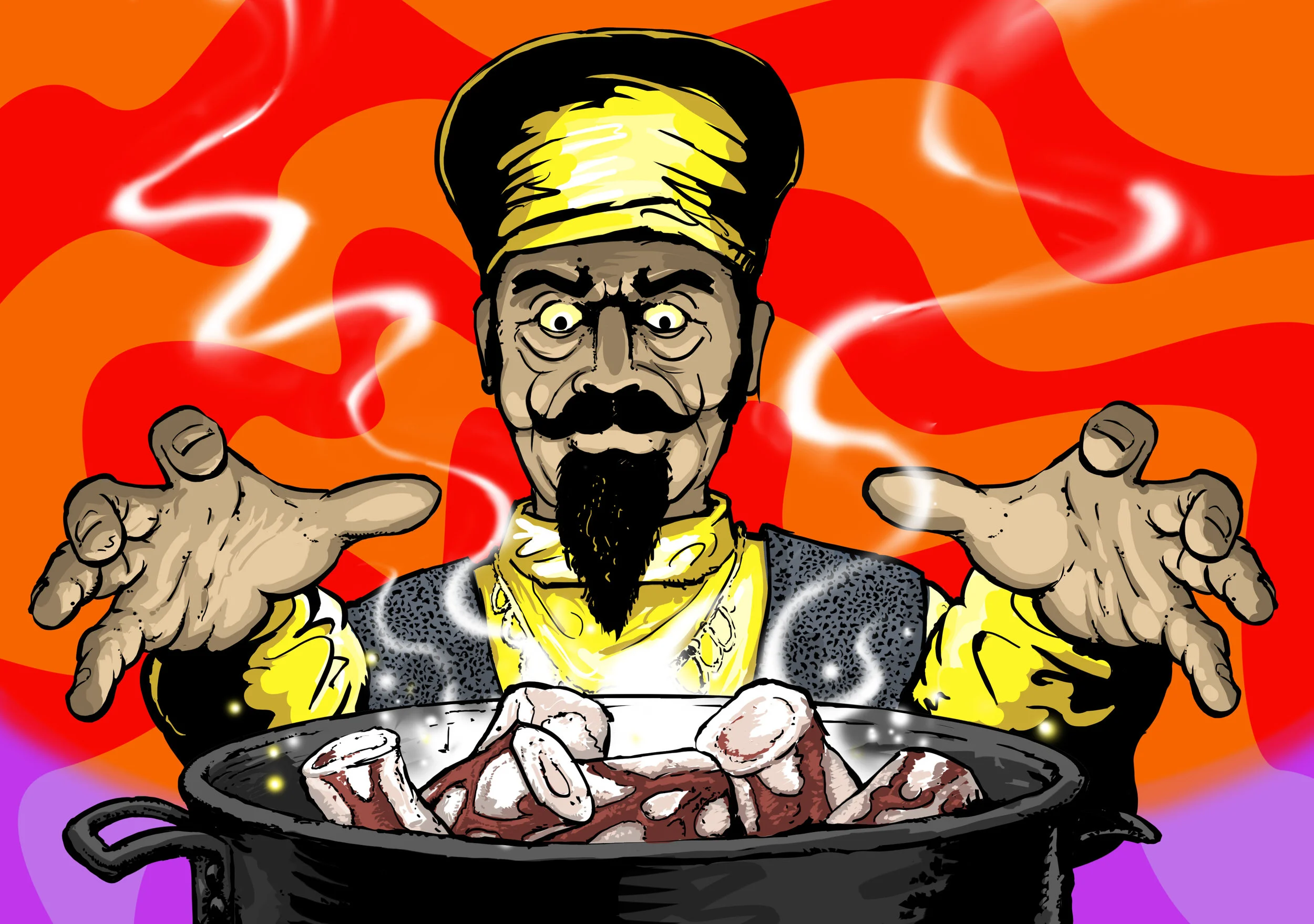 editorial illustration for Food Republic