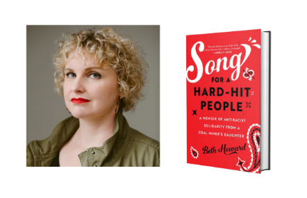 Author Beth Howard and her book, Song for a Hard-Hit People