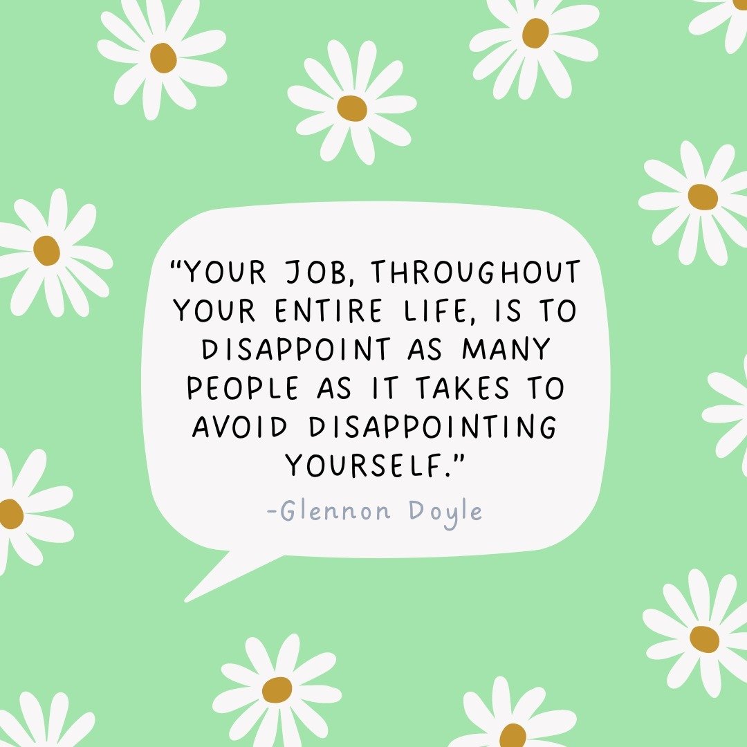 Sometimes it's easier to keep promises to other people, but it's more important to keep the promises you make just to yourself.

Never let yourself down. ❤️

#GlennonDoyle #StayTrueToYourself #SelfLove