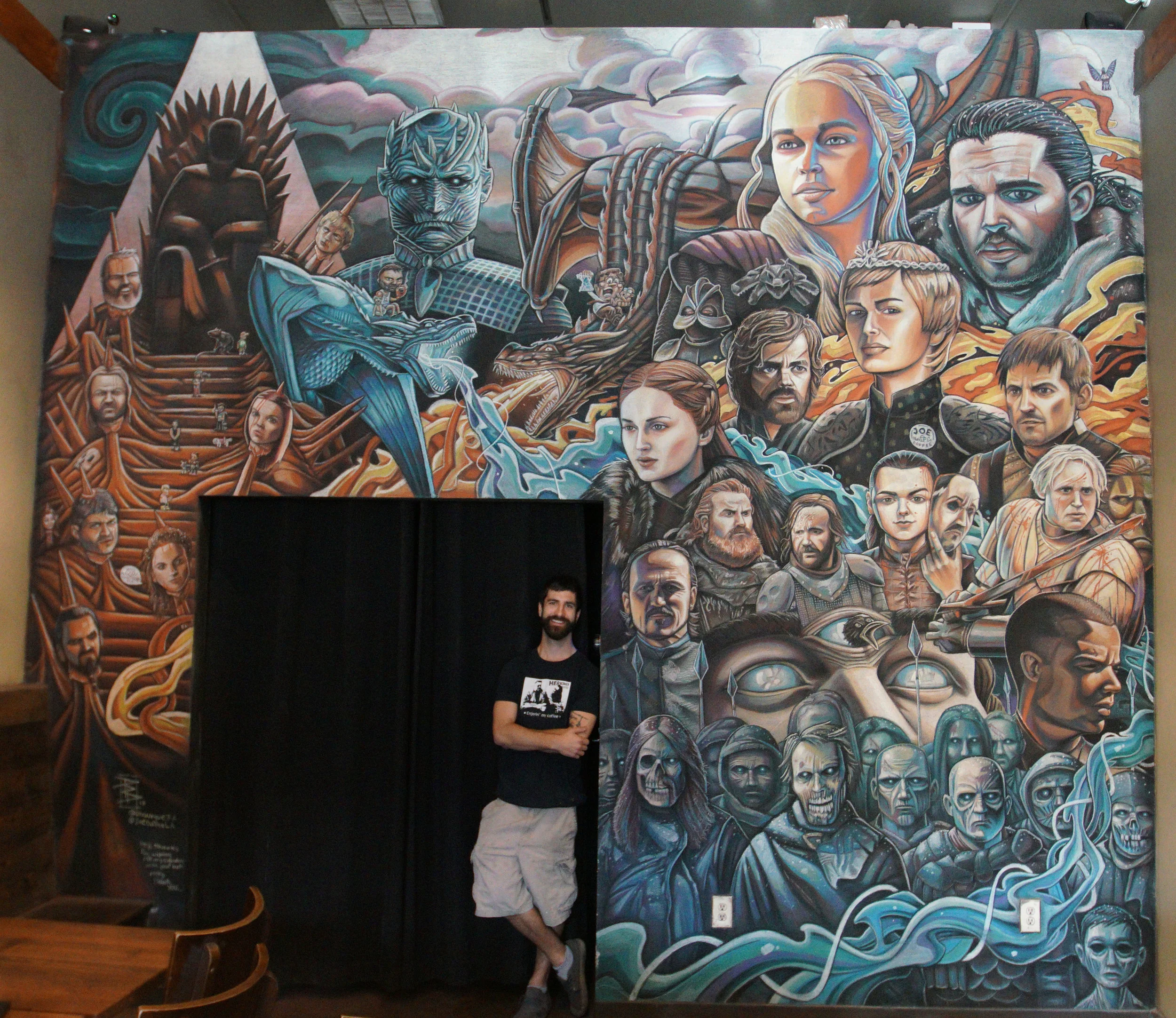 “Game of Joe’s” (2019) Medium: Chalk
