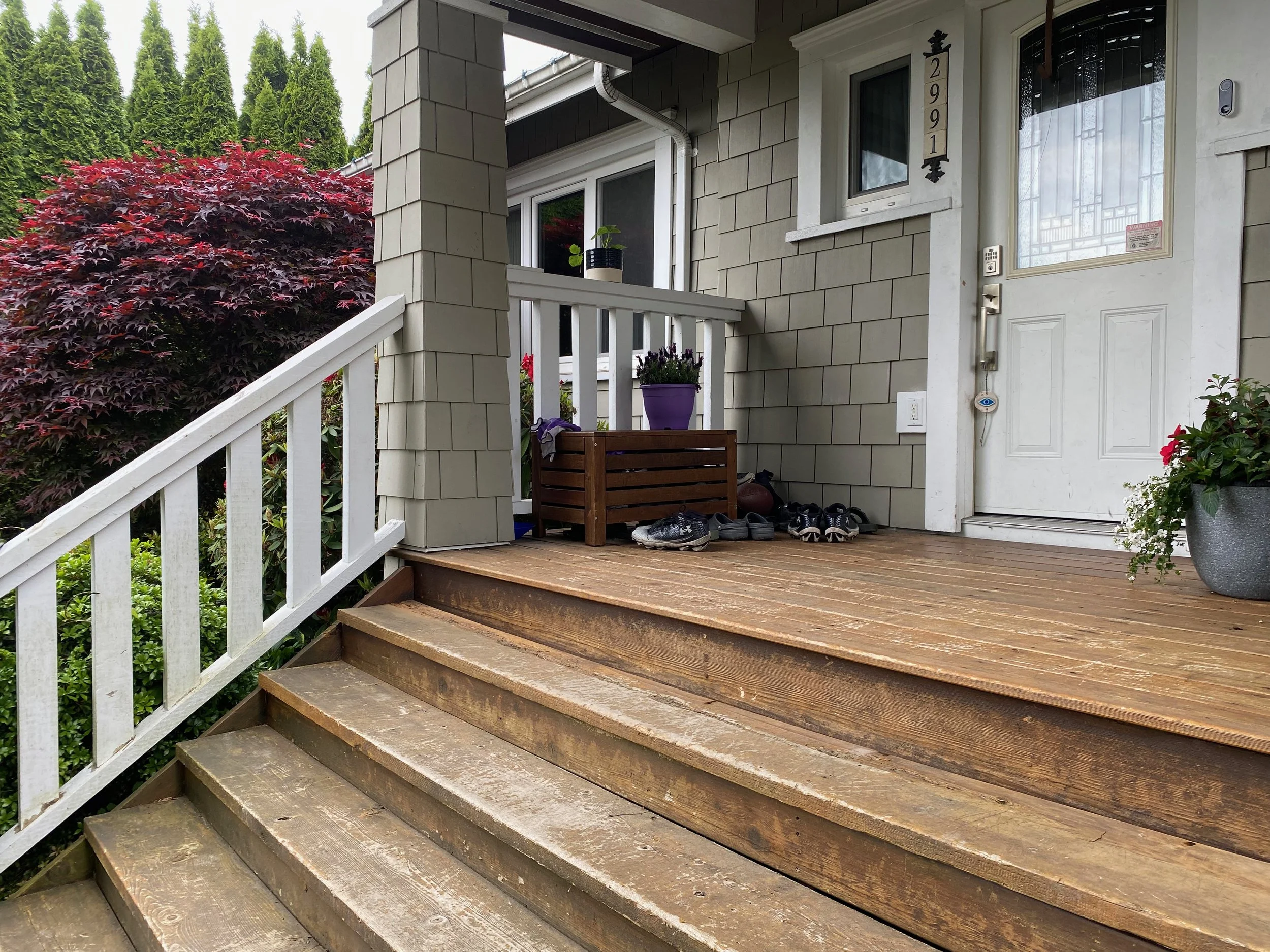 Before image of porch