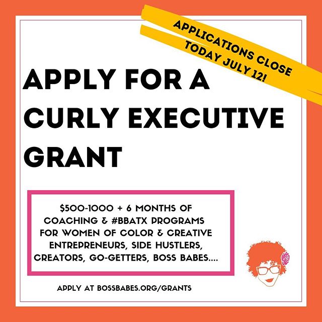 We have been busy busy bees getting set up in Texas and working on amazing programs like this one!! The Vlog officially relaunches in two weeks but in the meantime if you&rsquo;re in Texas and a woman be sure to check out and apply to these grants be